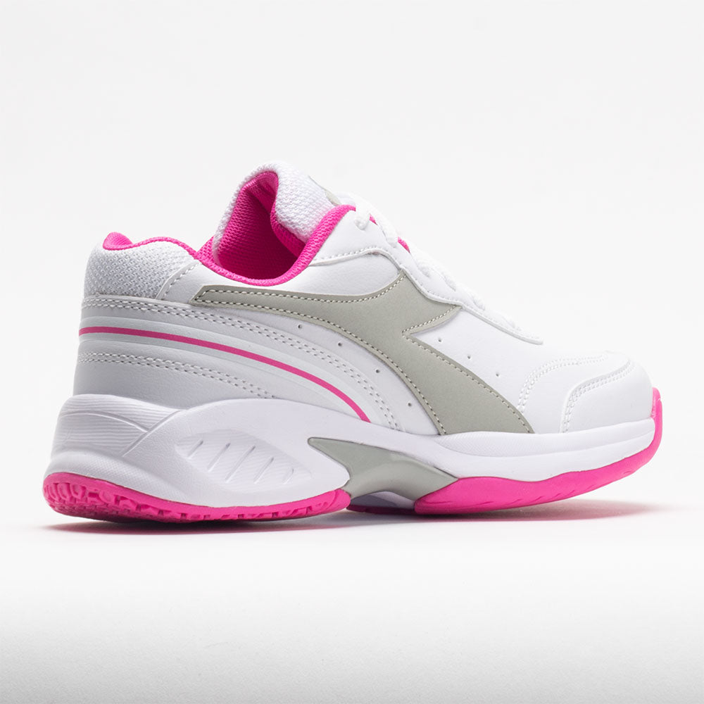 Diadora Challenge 4 SL Junior  White/Silver/Rodamine Red