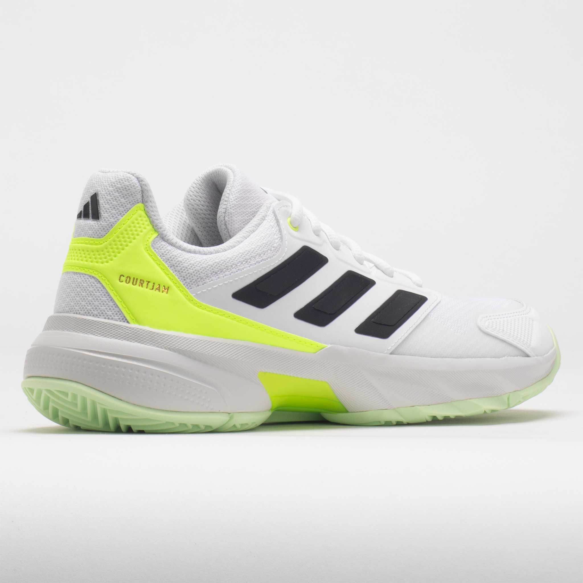 adidas CourtJam Control 3 Men's  White/Core Black/Lucid Lemon